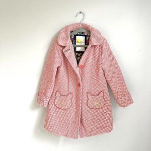Mini Boden dress tweed coat with cat pockets: 4-5 years